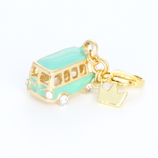 Camper Van Charm,藍綠色